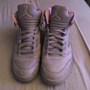 Jordan 5 silver and pink