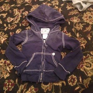 True Religion children's zip up hoodie