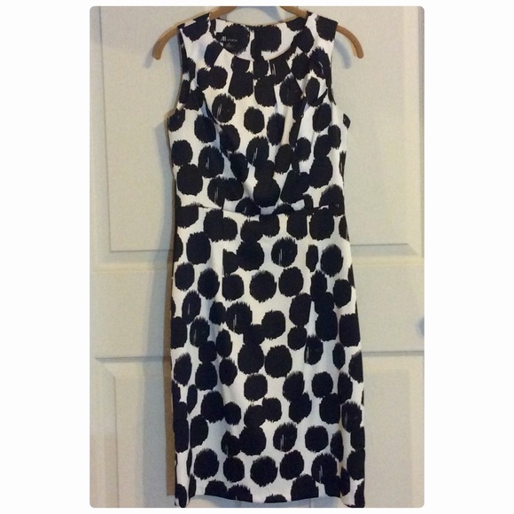 AB Studio Sleeveless Black and White Dress
