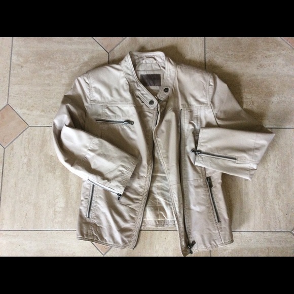 Zara sporty leather jacket