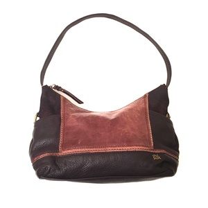 The Sak Kendra Leather Tan and Brown Handbag