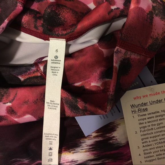 SOLD NEW Lululemon Wunder under crops - Picture 4 of 4