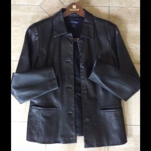 Ann Taylor Sophisticated Leather Jacket