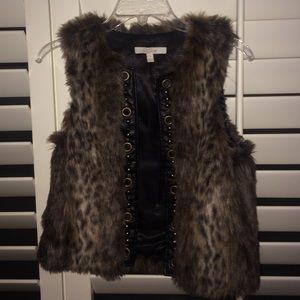 Faux fur vest