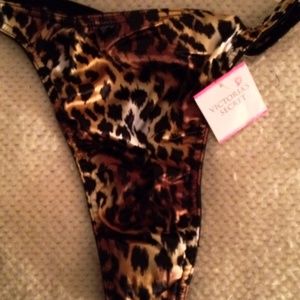 Leopard print Thong from Victoria's Secret NWT
