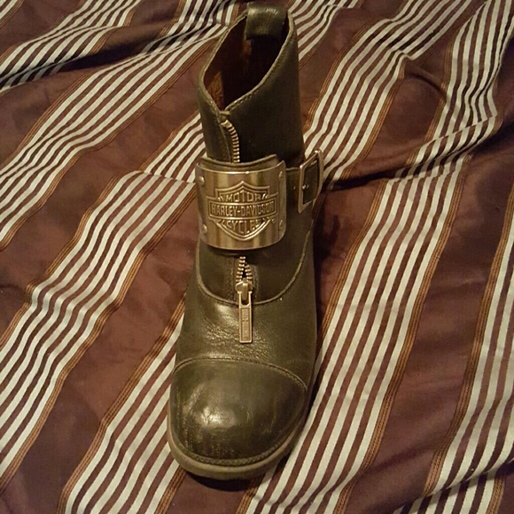 Black harley Davidson boots