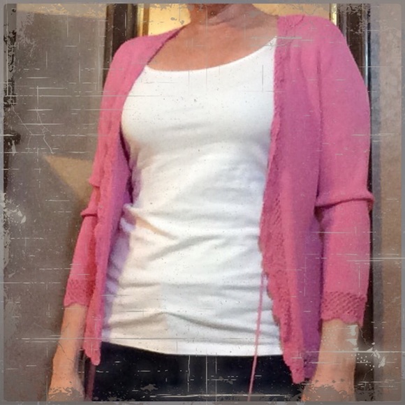 New York & Co Pink Cardigan