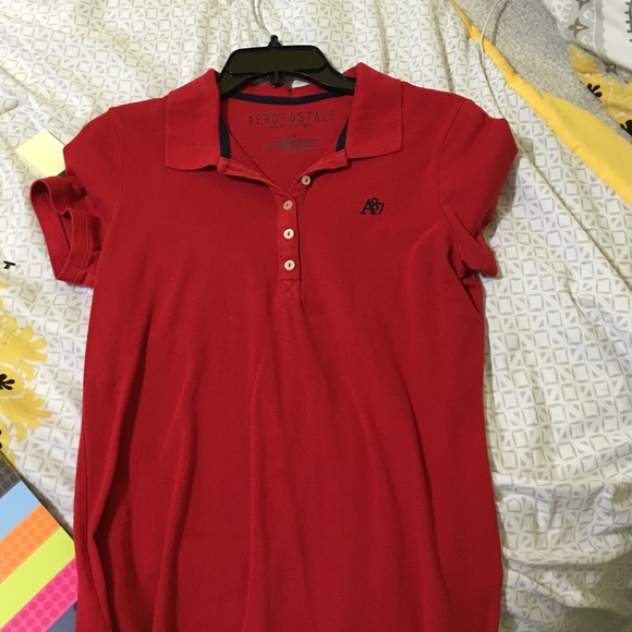 Red and navy Aeropostale polo