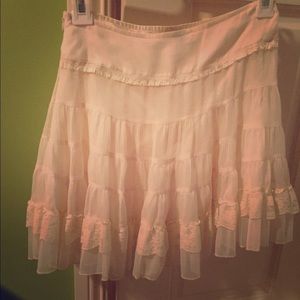 Vintage mini lace skirt