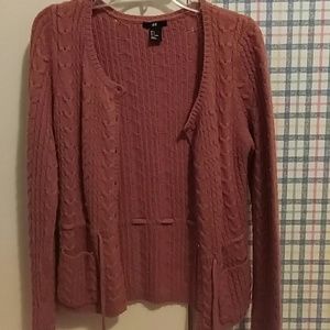 Cable knit cardigan