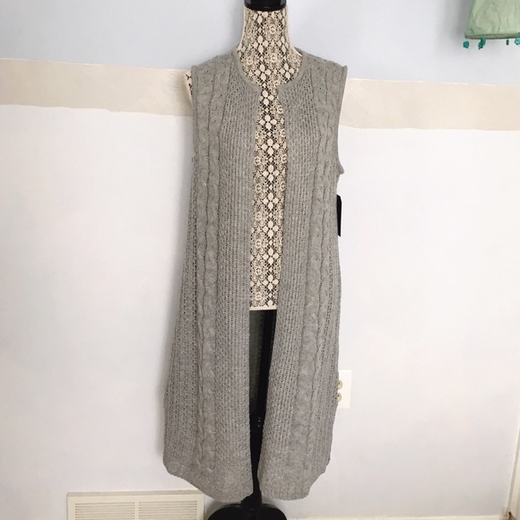 Almost Famous Jackets & Blazers - Gray sweater vest
