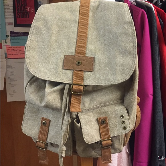 Tan backpack