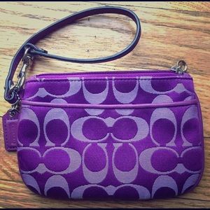Coach Signature Wristlet