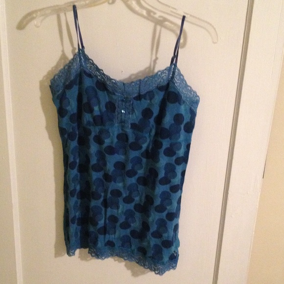 American Eagle polka dotted tank top