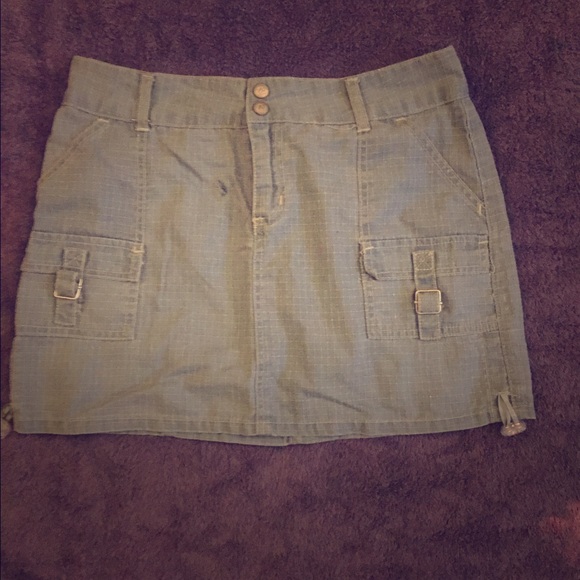 Blue mini skirt
