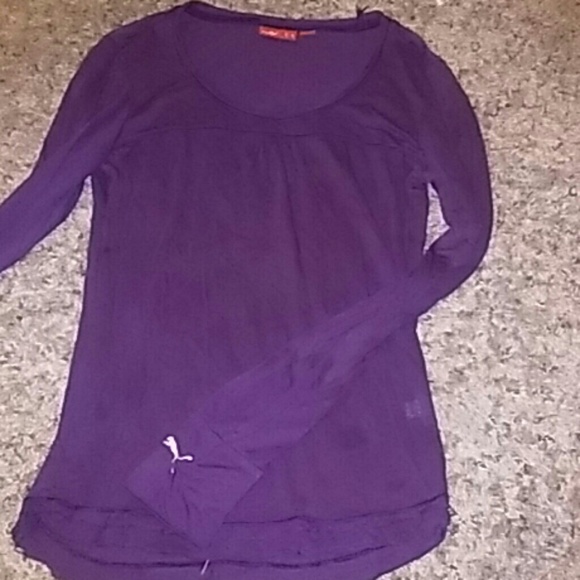 Purple puma long sleeve shirt