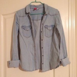 Denim button up
