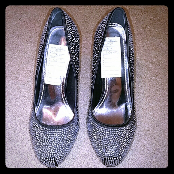 Lola (BCBG footwear) high heel rhinestone pump