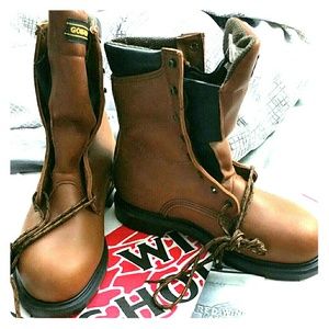 Vintage Red Wing Steel-Toe Work Boots