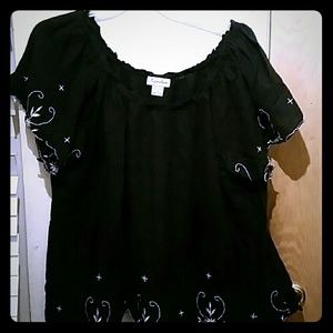 *FINAL SALE* Plus size Peasant top