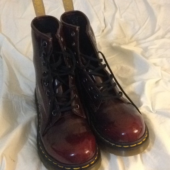 SOLD vegan 1460 dark maroon doc martins