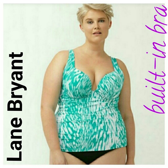 Cacique Other - Lane bryant 36c bra tankini plunge swimsuit L