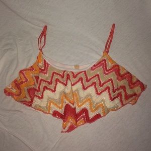 Multi colored crop top