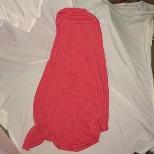 Salmon colored maxi skirt