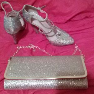 Prom Heels & Aldo Clutch