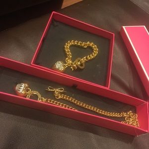 Juicy couture necklace and bracelet