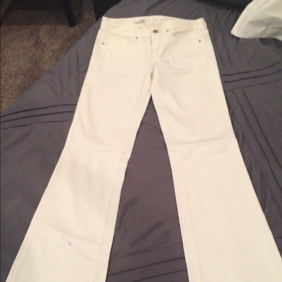 GAP White size 4 long and lean jeans