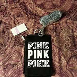 PINK ID  neck holder