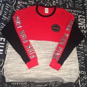 VS PINK Bling Varsity Crew