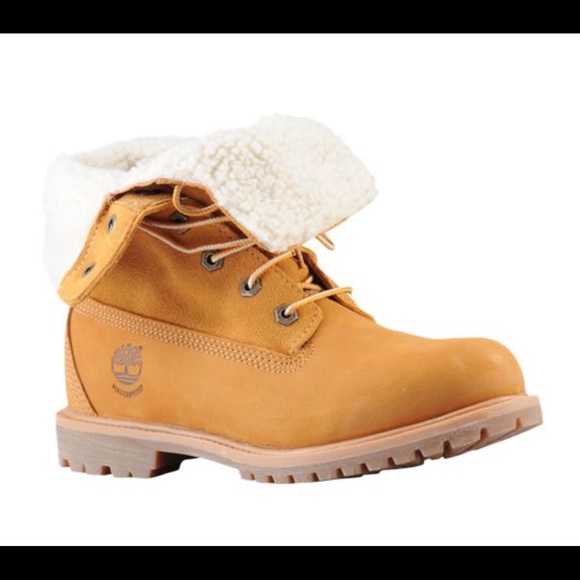 TIMBERLAND TEDDY FLEECE FOLD DOWN BOOTS - WOMEN'S