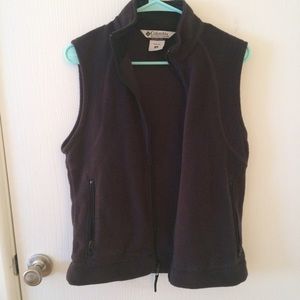 Columbia black fleece vest