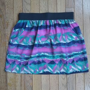 ♦ 3 for $15 Printed Skirt with Back Zipper Detail