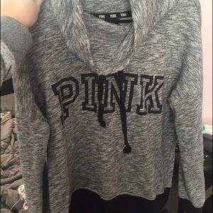 Cowl neck sweatshirt PINK