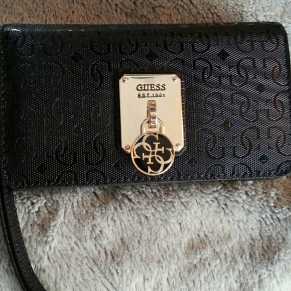 FINAL SALE Guess Logo Embellished Wallet