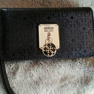 FINAL SALE Guess Logo Embellished Wallet