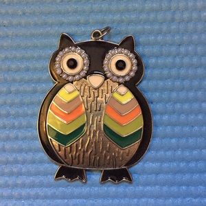 Owl necklace charm
