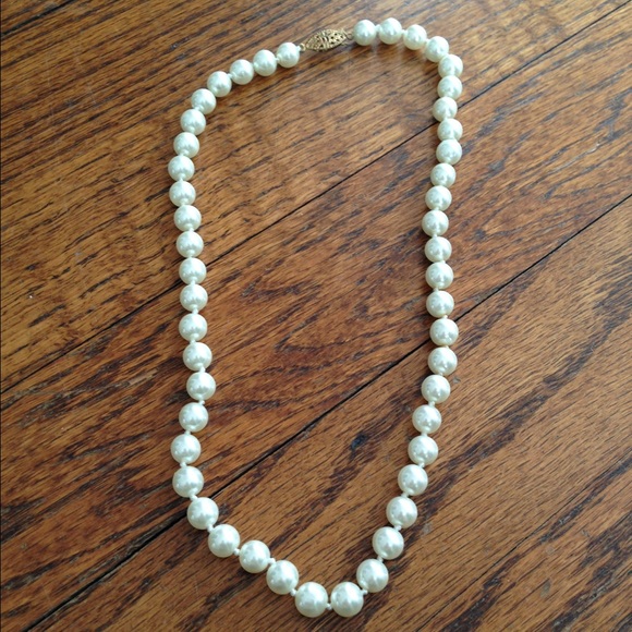 Single Strand Faux Pearls