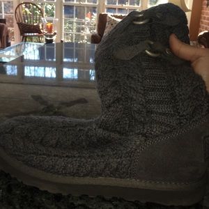 Grey Authentic knit UGGs-- size 8