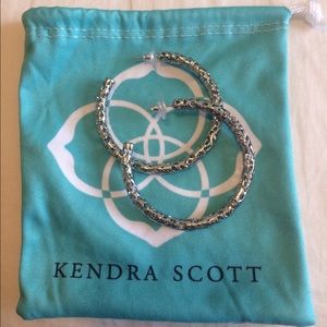 Kendra Scott Maggie Silver Hoop Earrings