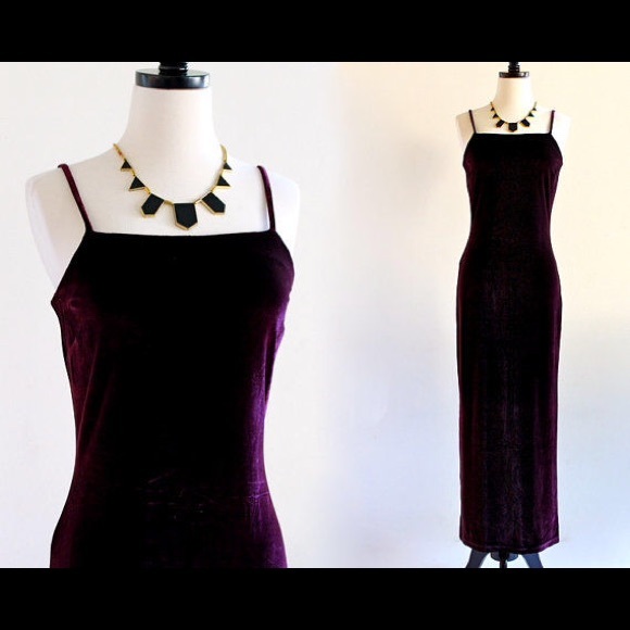 SOLD Beautiful purple velvet dress
