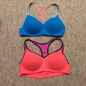 PINK Victoria's Secret yoga push up bras