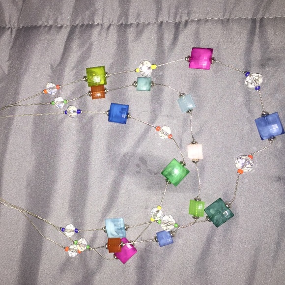 3 Tier Silver Necklace - Picture 2 of 2