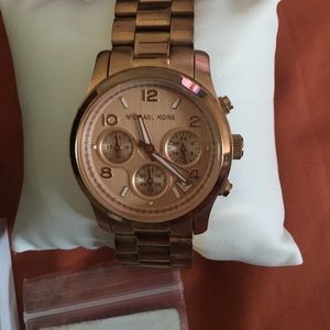 Rose gold Michael Kors watch