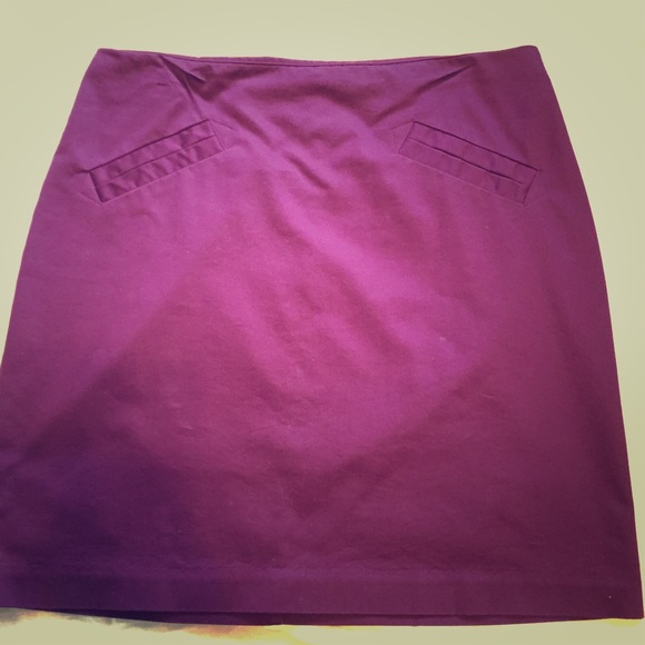 Plum skirt.