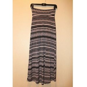 Tribal Print Maxi Skirt