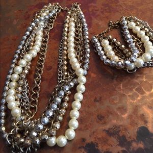 Beautiful gold, pearl and silver jewelry